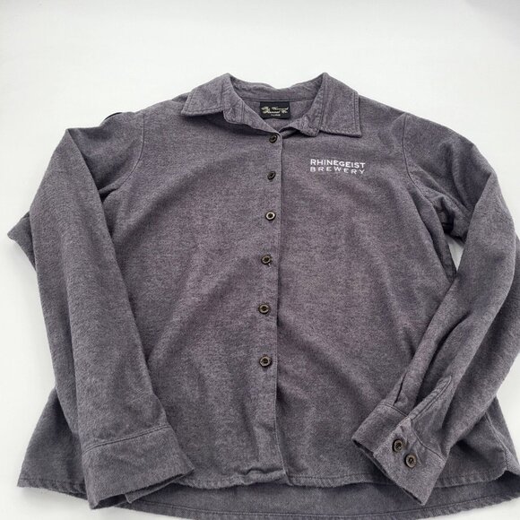The Vermont Flannel Co Rhinegeist Brewery Classic Women's Shirt XL Charcoal L/S - Picture 3 of 8